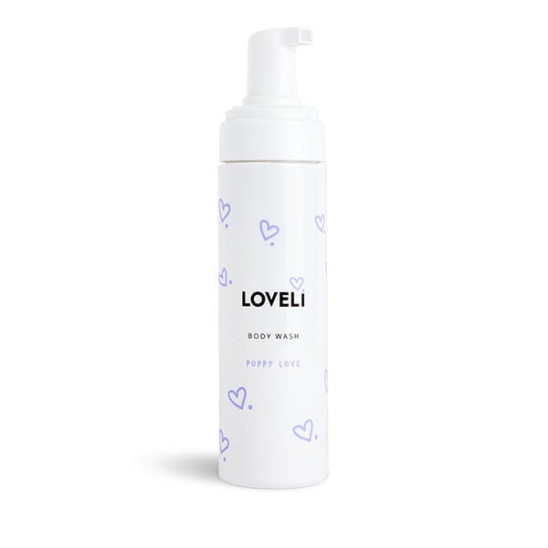 Loveli Body wash Poppy Love  - milde douche mousse voor baby's en zwangeren 200ml