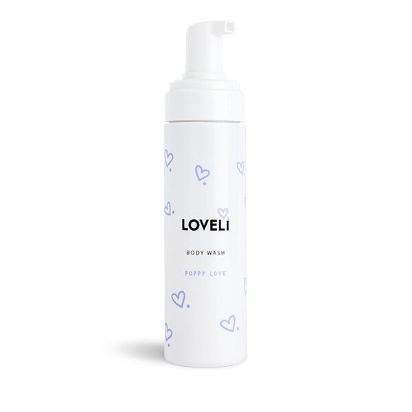 Loveli Duschgel Poppy Love – mildes Duschgel für Babys und Schwangere, 200 ml