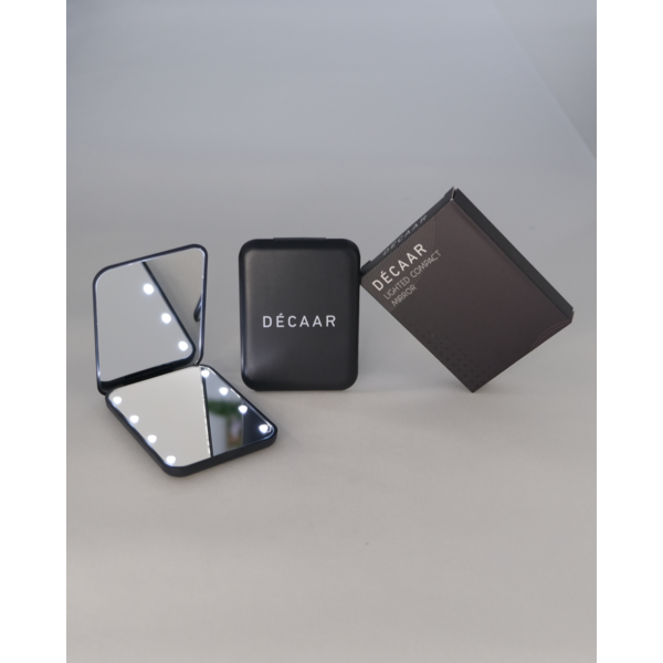 Decaar  Taschenspiegel mit Licht - Taschenspiegel mit Vergrößerungsspiegel