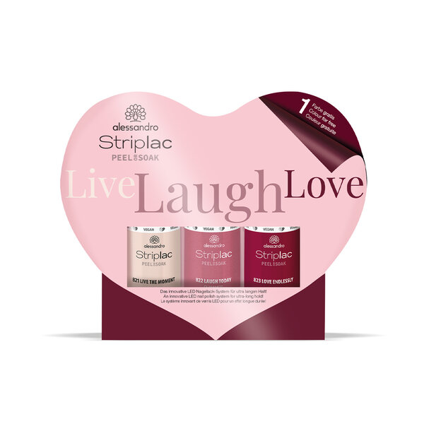 Alessandro Striplac Live, Laugh Love Set mit 3 x 5 ml Nagellack