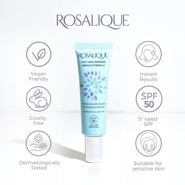 Rosalique 3 in 1 Anti-Redness Miracle Formula SPF50 - Sample