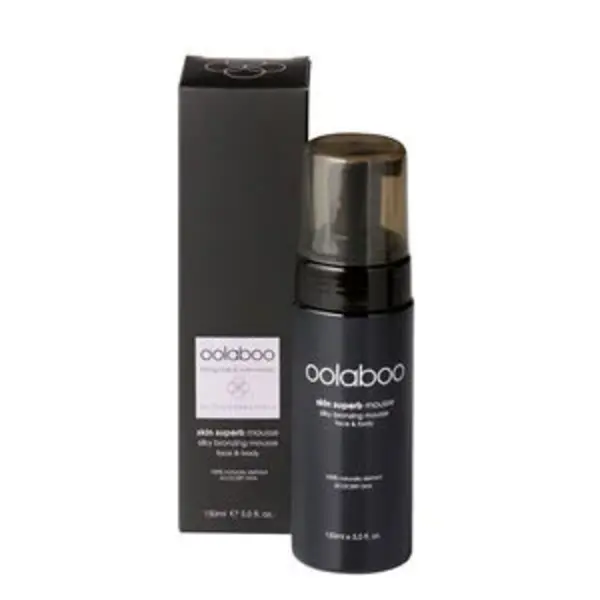 Oolaboo organic skin superb silky bronzing mousse met Glove