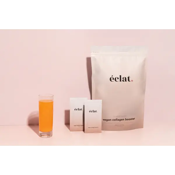 Eclat.  Vegan Collagen Booster ® (90 Beutel) – Kollagenpulver – Kollagenpräparat für Vegetarier – Kollagenpräparat