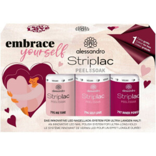 Alessandro Striplac „Embrace Your Self“ Nagellack-Set 3 x 5 ml  – „Female Empowerment“-Nagellack-Set