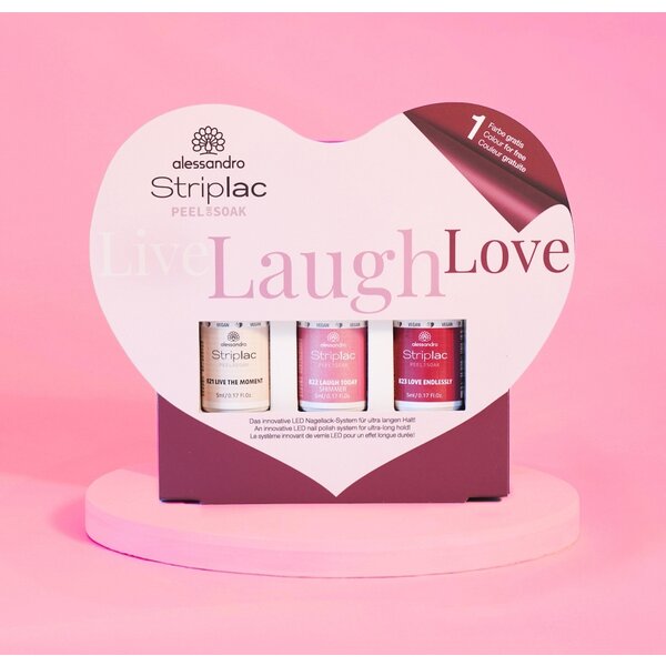 Alessandro Striplac Live, Laugh Love Set mit 3 x 5 ml Nagellack