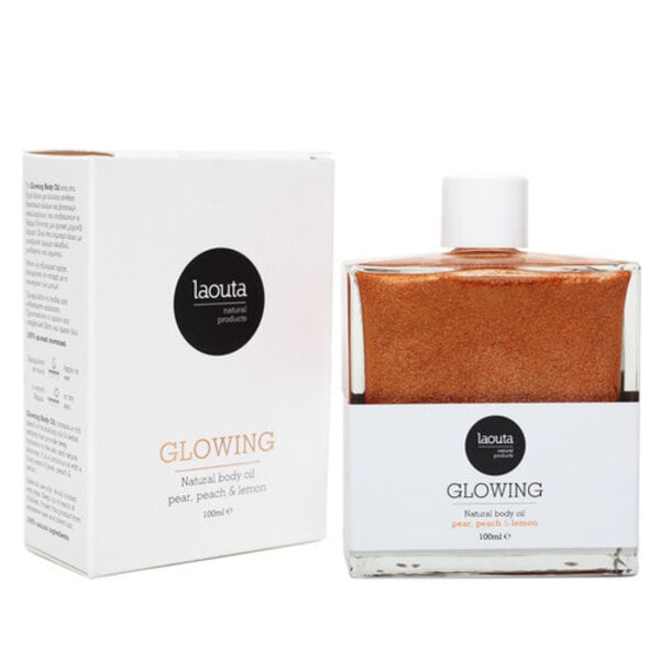 LAOUTA NATURAL  PRODUCTS Deep Glowing Body Oil Bronze Pear, Peach & Lemon - getinten huidolie die voedend werkt voor een droge huid 100ml