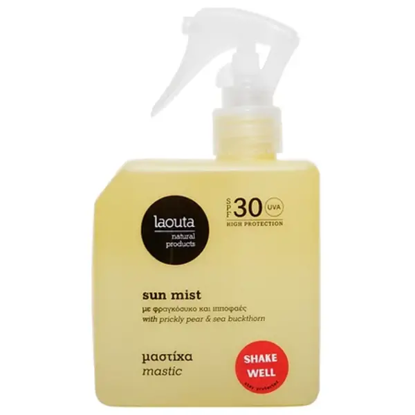 LAOUTA NATURAL  PRODUCTS Sun-Lite Sun Mist Sonnenschutz SPF 30 Mastic – Sonnenschutzspray 200 ml