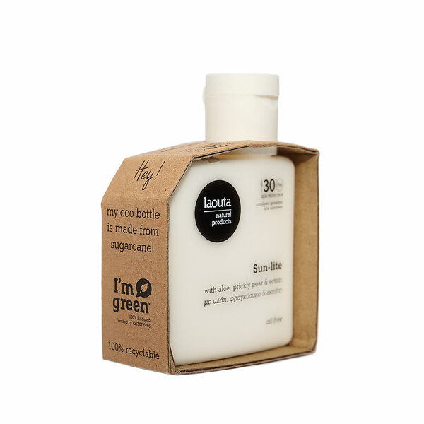 LAOUTA NATURAL  PRODUCTS Sun-Lite Oil free  face sunscreen SPF 30 - olie vrije zonnbrand voor het gezicht