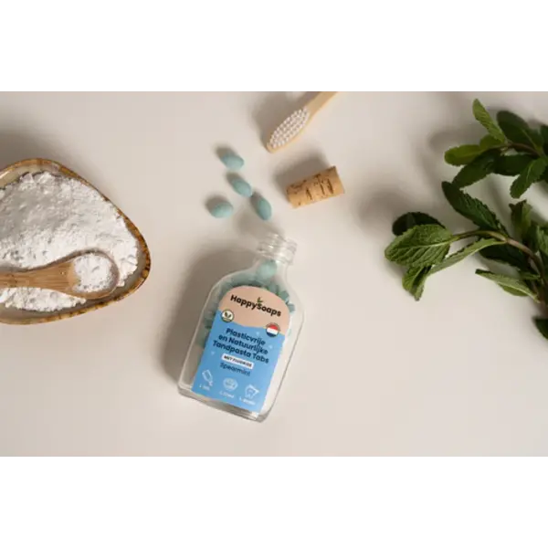 HappySoaps Tandpasta tabletten Met Fluoride - Spearmint