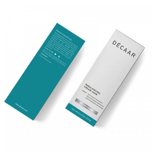 Decaar  Rebalancing Cream 24H  50 ml – Tages- und Nachtcreme für fettige und unreine Haut