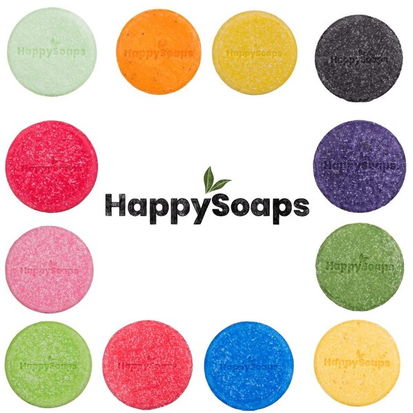 HappySoaps Charming Charcoal & Sweet Sandal  / Happy panda Shampoo Bar