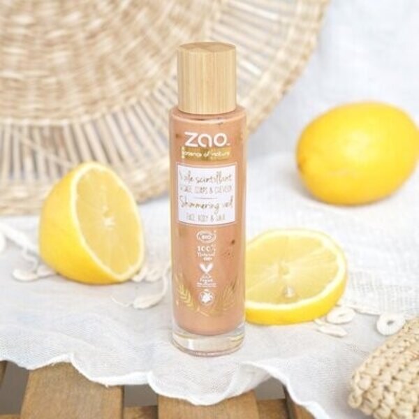 ZAO Skincare & Make-up  SHIMMERING VEIL - glans olie - highlighter 50ml