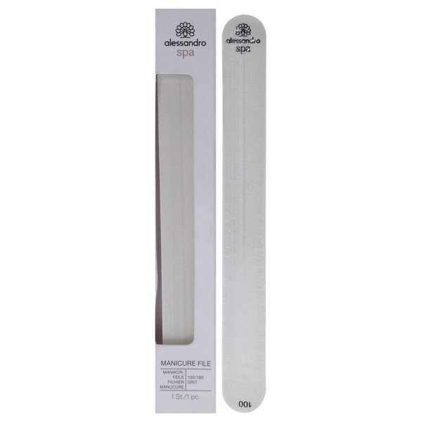 Alessandro Spa Nail Manicure kartonnen nagelvijl 100/180 - 1st