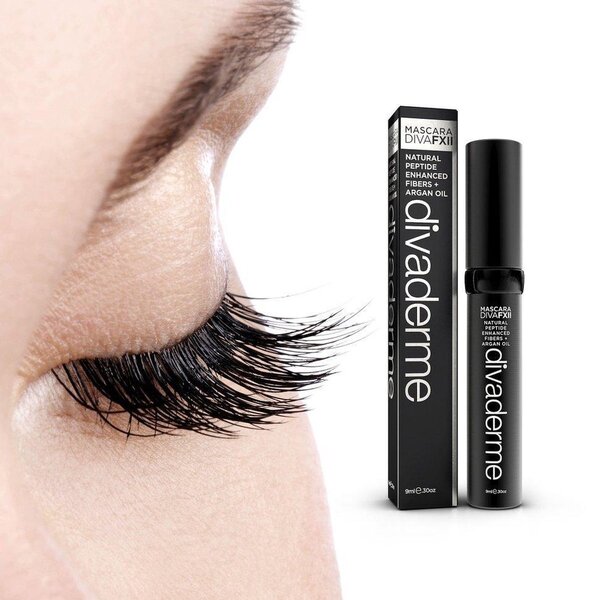 Divaderme  Mascara Diva FXII Zwart voor lange en volle wimpers  1st