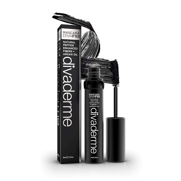 Divaderme  Mascara Diva FXII Zwart voor lange en volle wimpers  1st