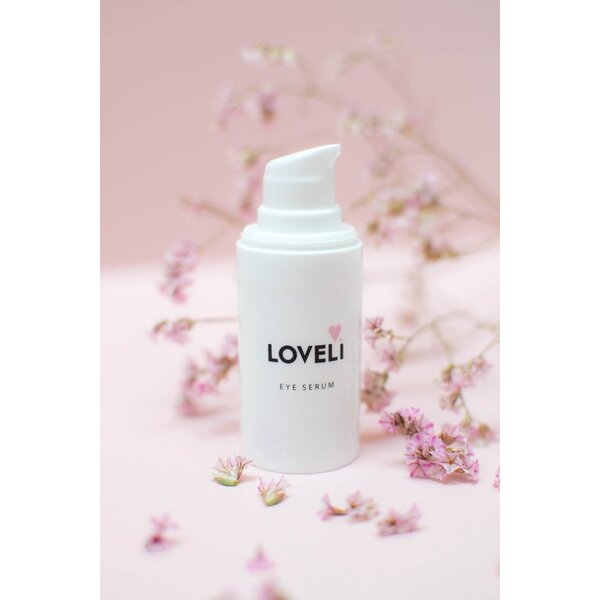 Loveli Augenserum und Augencreme gegen Augenringe, Tränensäcke und Fältchen, 15 ml