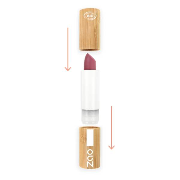 ZAO Skincare & Make-up  Nachfüllbarer matter Lippenstift 467 (Dark Nude)