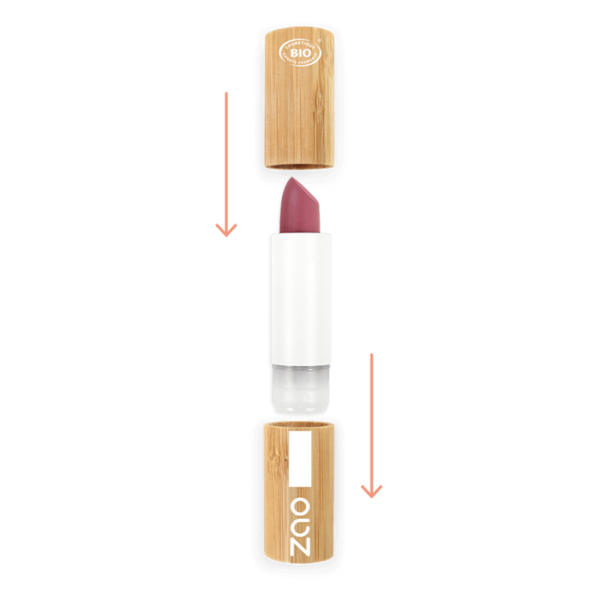 ZAO Skincare & Make-up  Bamboo Matte Lippenstift 470 (Satin Dark Purple)