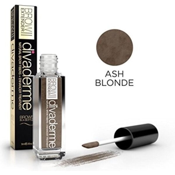 Divaderme Brow Extender aschblond Augenbrauenpuder mit Fasern 9ml