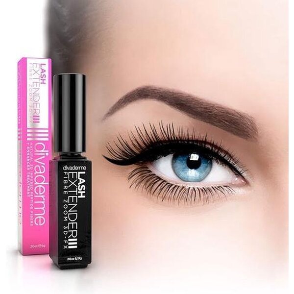 Divaderme  Lash Extender  iii wimper vezels voor ontense lange en volle wimpers  9gr