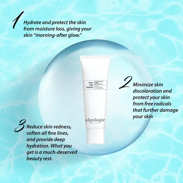 Algologie  Hydra Replenishing Sleeping Mask – Nuit des Vagues  gezichtsmasker hydraterend 50ml