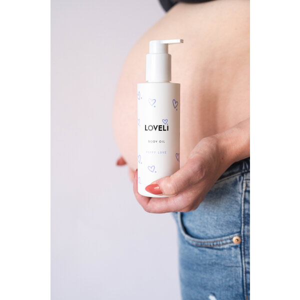 Loveli Körperöl Poppy Love 200ml - Hautöl für Schwangere und Babys