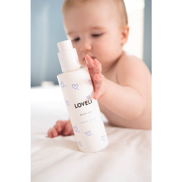 Loveli Body oil Poppy Love 200ml - huidolie voor zwangeren en baby's