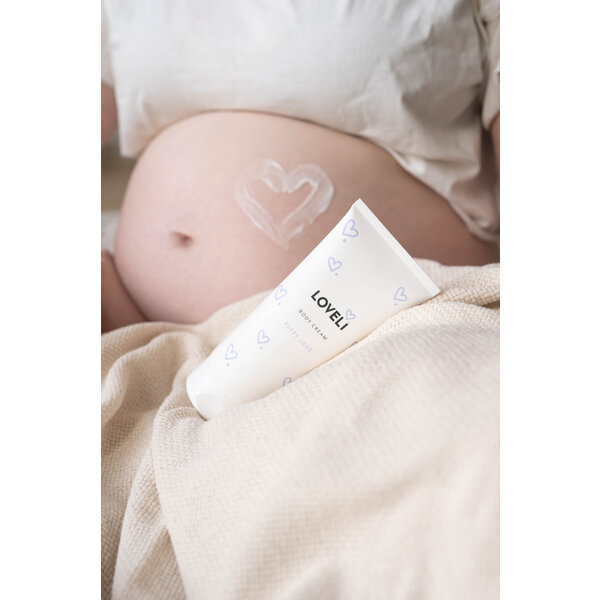 Loveli Körpercreme Poppy Love - Nährende und straffende Körperpflege für Babys und Schwangere 200ml