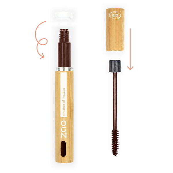 ZAO Skincare & Make-up  Bamboo Mascara Aloe Vera 091 (Dunkelbraun) 7 ml