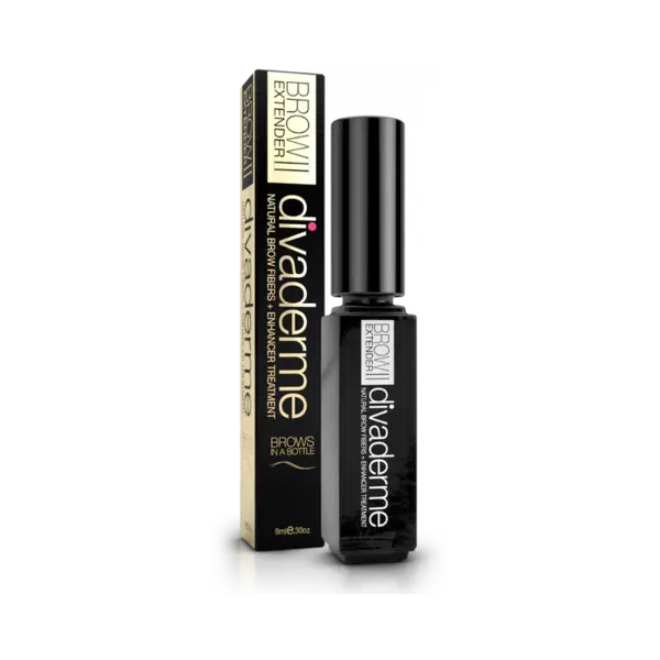 Divaderme  Brow extender cappuccino brown wenkbauwpoeder met vezels 9ml