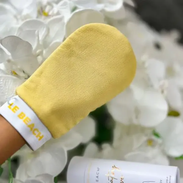 Le Beach face and body scrub handschoen - exfolieren