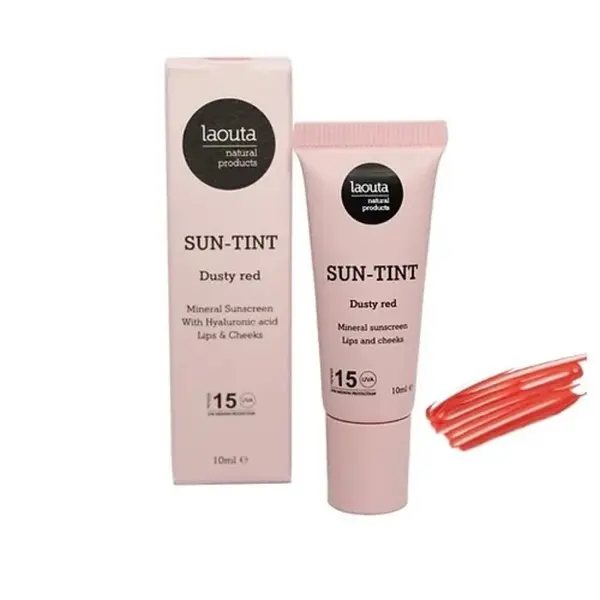 LAOUTA NATURAL  PRODUCTS Lip tint Dusty Red spf 15 - Getinte lippenbalsem 10ml