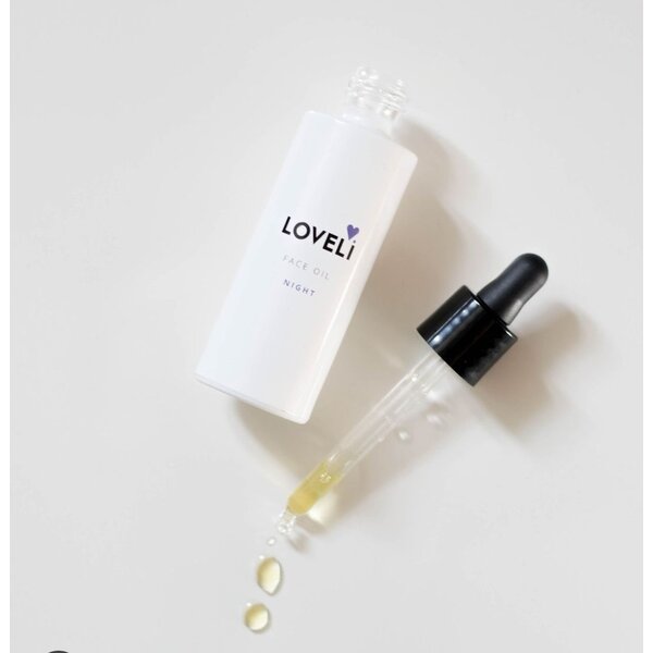 Loveli Face Oil Night - voedende en hydraternde gezichtolie voor in de avond en nacht 30ml