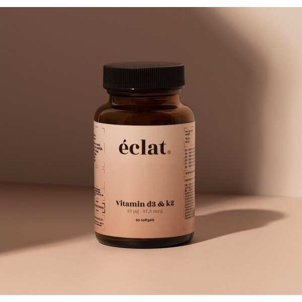 Eclat.  Vitamin D3 & K2 capsules voedingssupplement