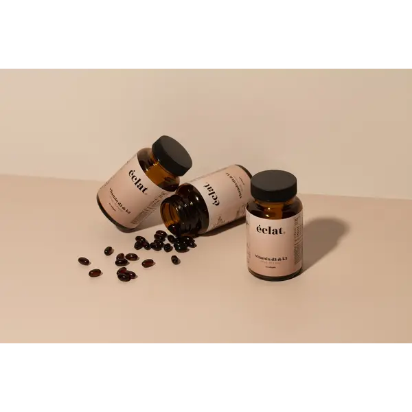 Eclat.  Vitamin D3 & K2 capsules voedingssupplement