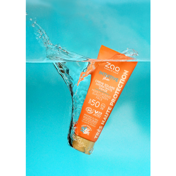 ZAO Skincare & Make-up  Suncare SPF 50 Sonnencreme mit hohem Lichtschutzfaktor für besonders empfindliche Haut – 50 ml