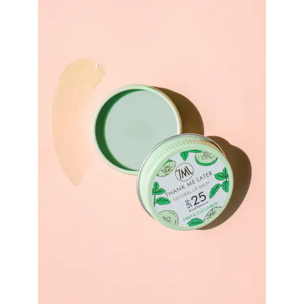 Thank Me Later Lippenbalsam Minze & Gurke LSF 25