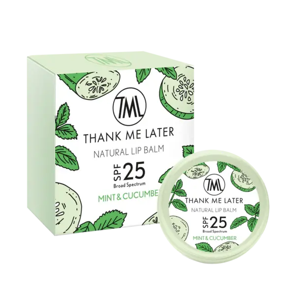 Thank Me Later Lippenbalsam Minze & Gurke LSF 25