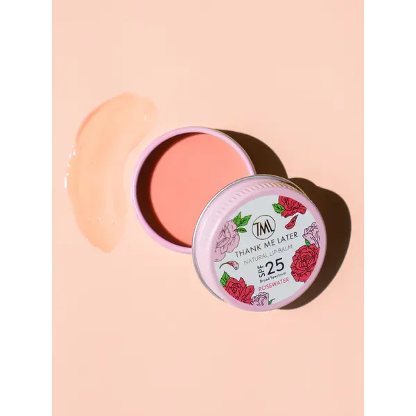Thank Me Later Lippenbalsam mit Rosenwasser LSF 25