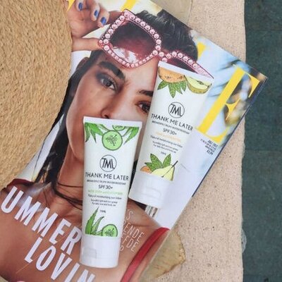 Thank me later; een cadeautje voor in de zon.