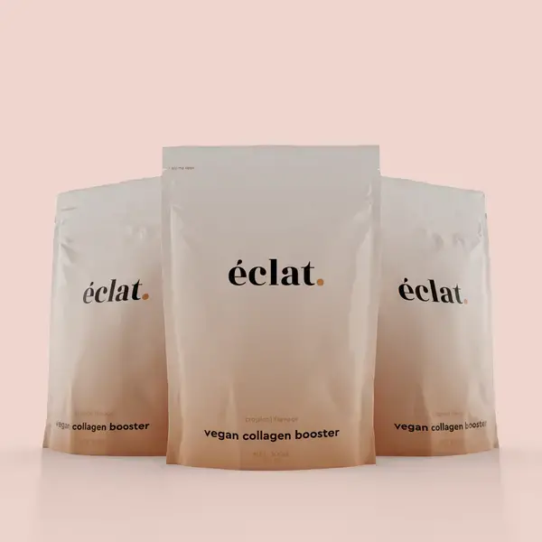 Eclat.  Vegan Collagen Booster ® (90 Beutel) – Kollagenpulver – Kollagenpräparat für Vegetarier – Kollagenpräparat