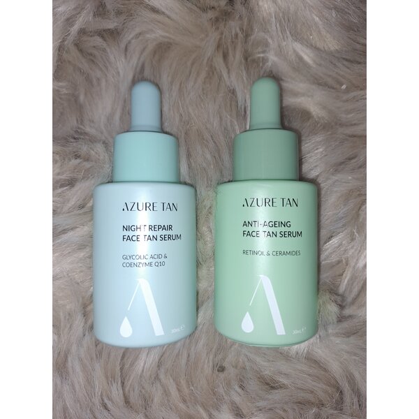 Azure Tan Selftanning Serum Duo Anti aging  met huidverbeteringde ingredienten 2x30ml