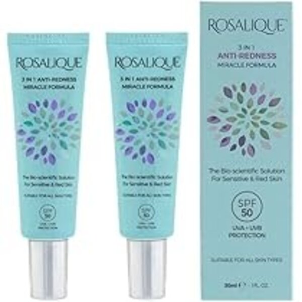 Rosalique 3 in 1 Anti-Redness Miracle Formula SPF50 duo verpakking 2x30ml