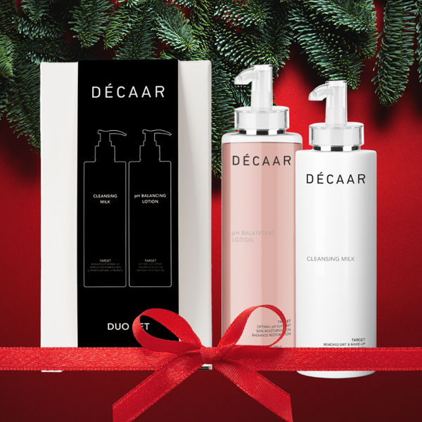 Decaar  Cleansing milk & Ph Balancing lotion mega deal reinigingsset met reinigingsmilk en gezichtslotion voor een normale tot droge huid 2x 500ml