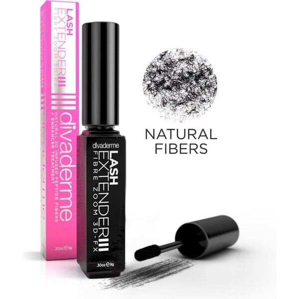 Divaderme Lashextender - Fiber wing Bundel -  voor lange en volle wimpers