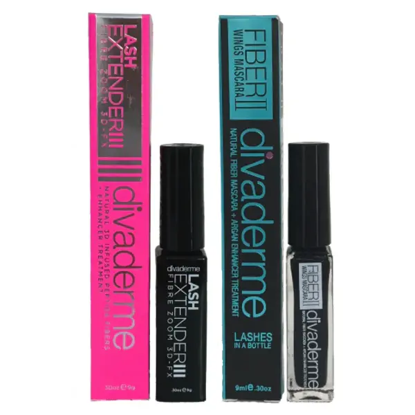 Divaderme Lashextender - Fiber wing Bundel -  voor lange en volle wimpers