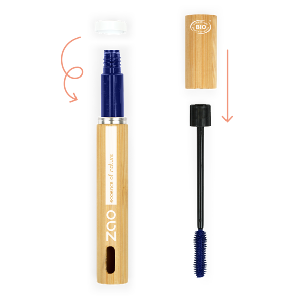 ZAO Skincare & Make-up  Daring Volume Mascara refill Bruin 241 - bruine volume mascara voor volle wimpers - met natuurlijke ingredienten