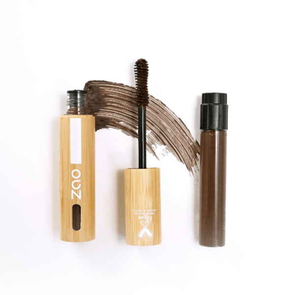 ZAO Skincare & Make-up  Daring Volume Mascara refill Bruin 241 - bruine volume mascara voor volle wimpers - met natuurlijke ingredienten