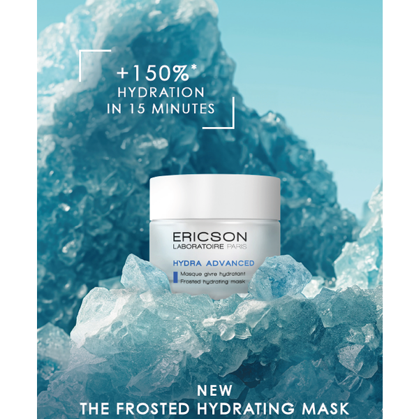 Ericson Laboratoire Hydra Advanced Frosted Hydrating Mask – Gesichtsmaske mit feuchtigkeitsspendenden Inhaltsstoffen  50 ml
