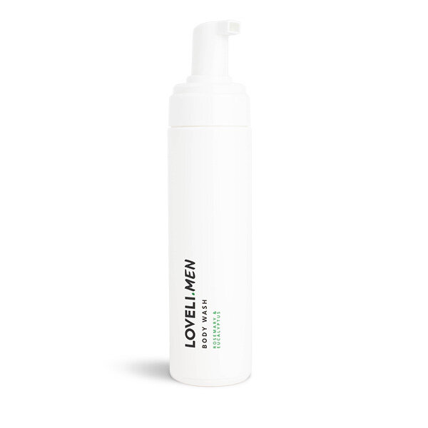 Loveli Men Bodywash Rosemary & Eucalyptus 200ml Douche mousse voor mannen